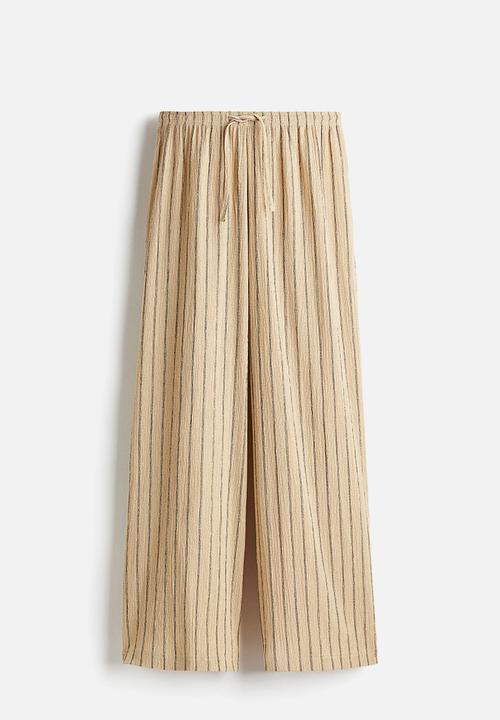 H&M - Wide pull-on trousers - beige