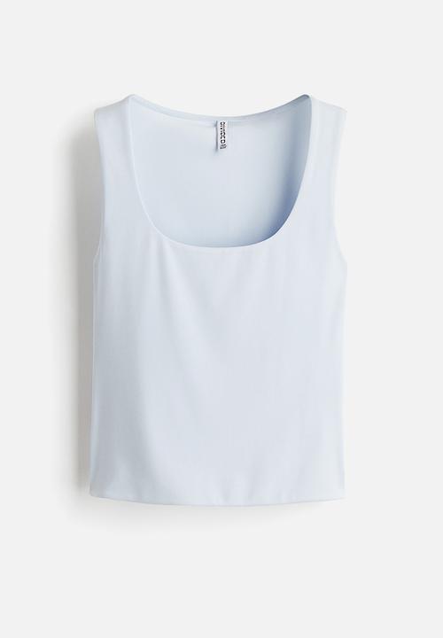 H&M - Microfibre vest top - light blue 