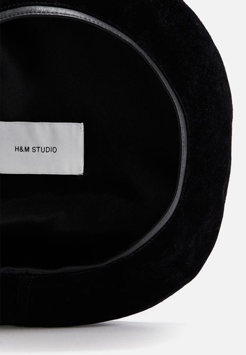 H&M - H&M Studio: Twill beret - black