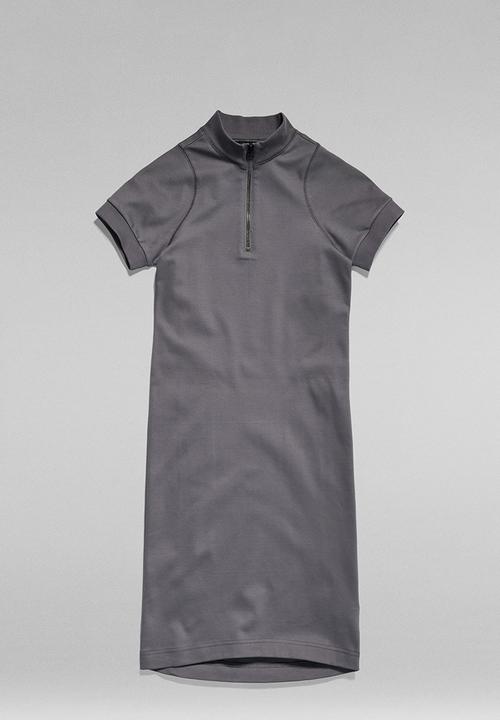 G-STAR - Cycling Ultra Slim Dress s\s Wmn - Granite