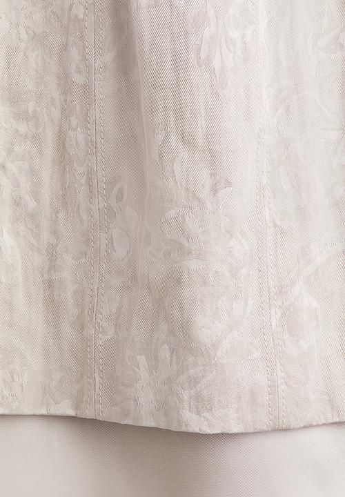 H&M - H&M Studio: Jacquard-weave dress - light greige 
