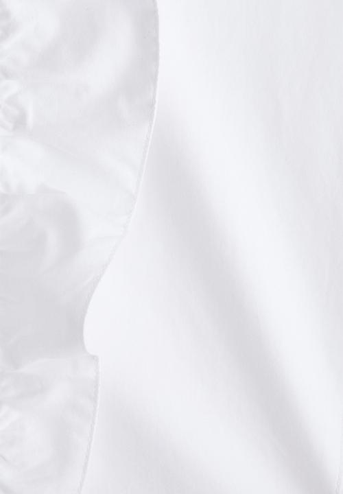 H&M - H&M Studio: Frill-trimmed cotton shirt - white