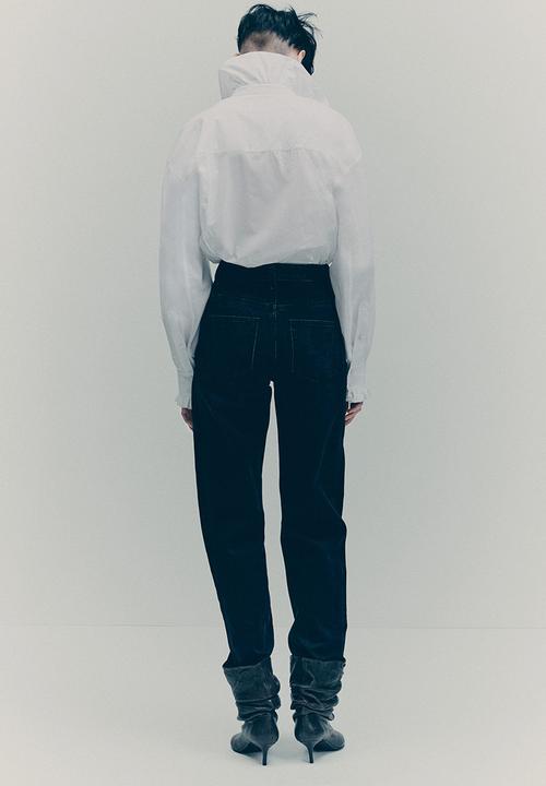 H&M - H&M Studio: Frill-trimmed cotton shirt - white