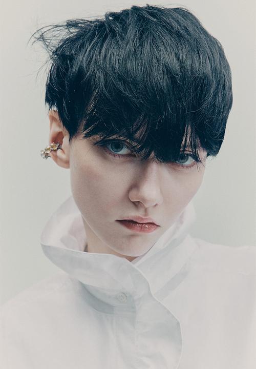 H&M - H&M Studio: Frill-trimmed cotton shirt - white