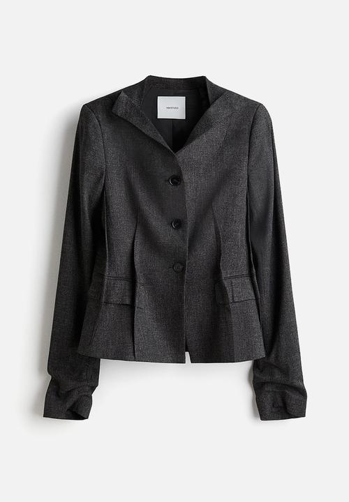 H&M - H&M Studio: Wool-blend blazer - grey