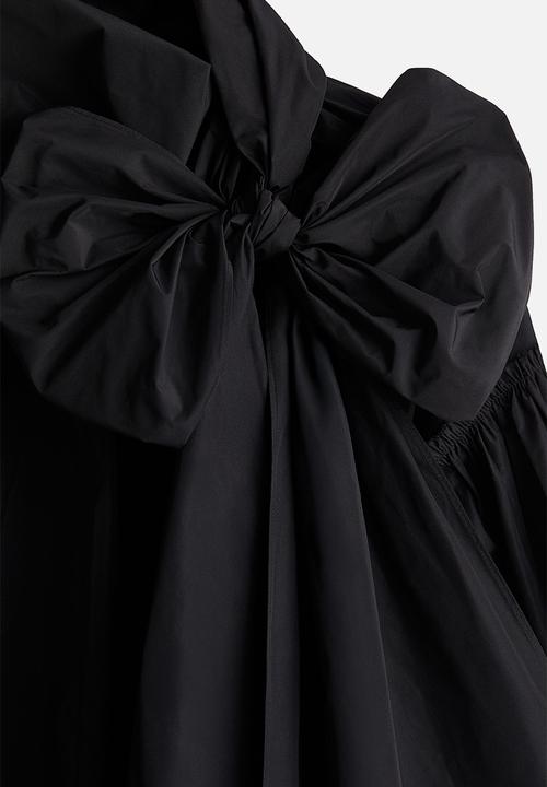 H&M - H&M Studio: Bow-detail blouse - black