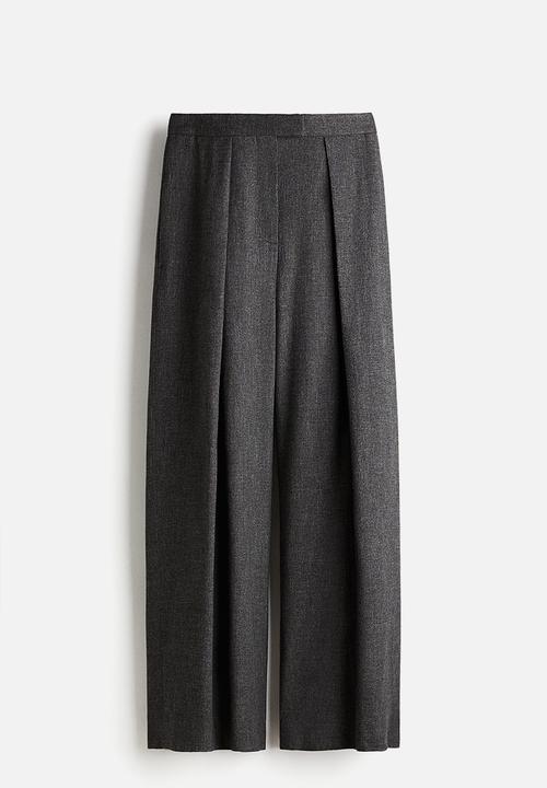 H&M - H&M Studio: Wool-blend suit trousers - dark grey