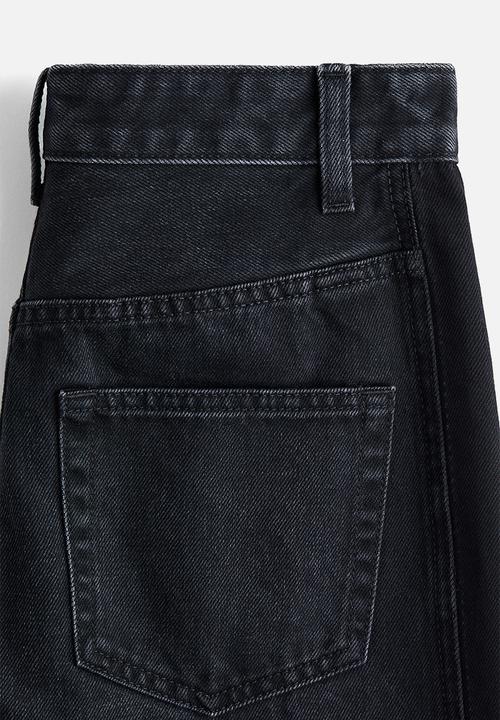 H&M - H&M Studio: Straight-leg jeans - black