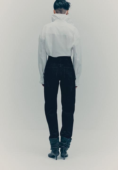 H&M - H&M Studio: Straight-leg jeans - black