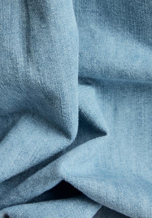 G-STAR - Denim Shirt Dress Wmn - Sun faded cadet blue