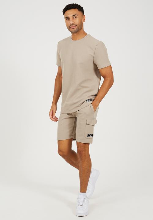 Brave Soul - Crew Neck T-shirt  - Light Sand