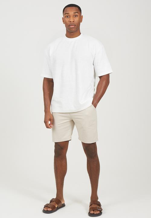 Brave Soul - Oversized Fit T-shirt - Cream
