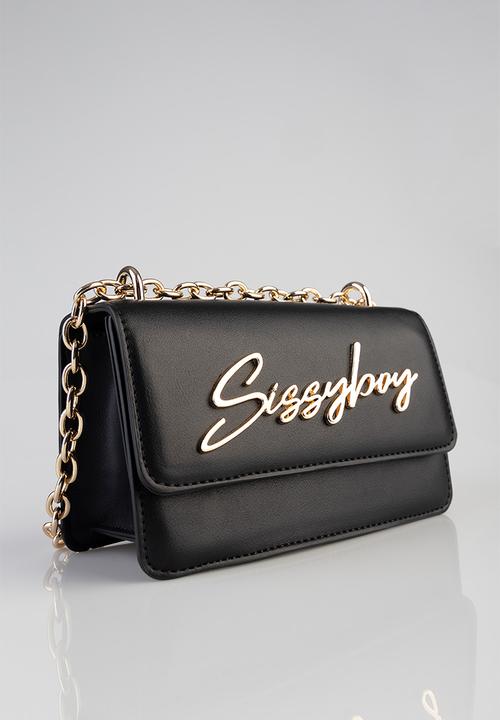 SISSY BOY - Slay fest structured crossbody - black