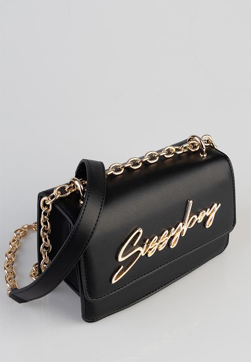 SISSY BOY - Slay fest structured crossbody - black