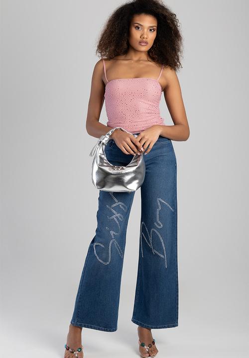 SISSY BOY - Materlica top handle bag -silver
