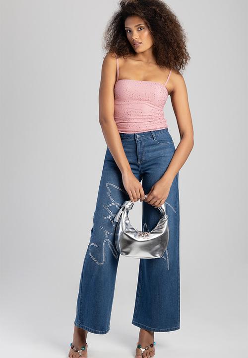 SISSY BOY - Materlica top handle bag -silver