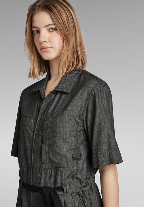 G-STAR - Army s/s Dress Wmn - Jet Black