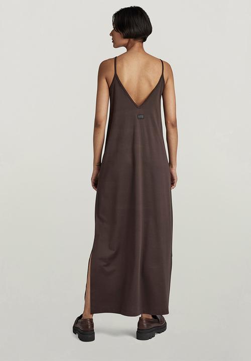 G-STAR - Slip Dress Loose s\l Wmn - Chocolat
