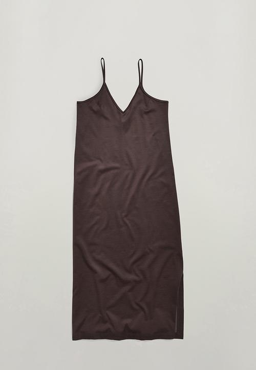 G-STAR - Slip Dress Loose s\l Wmn - Chocolat