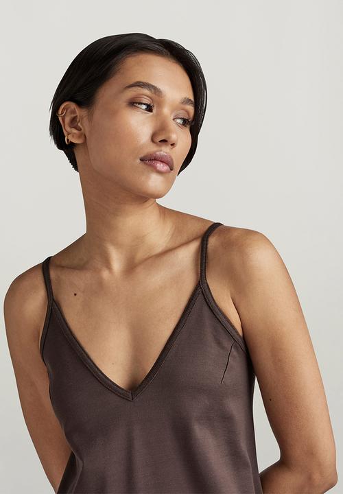 G-STAR - Slip Dress Loose s\l Wmn - Chocolat