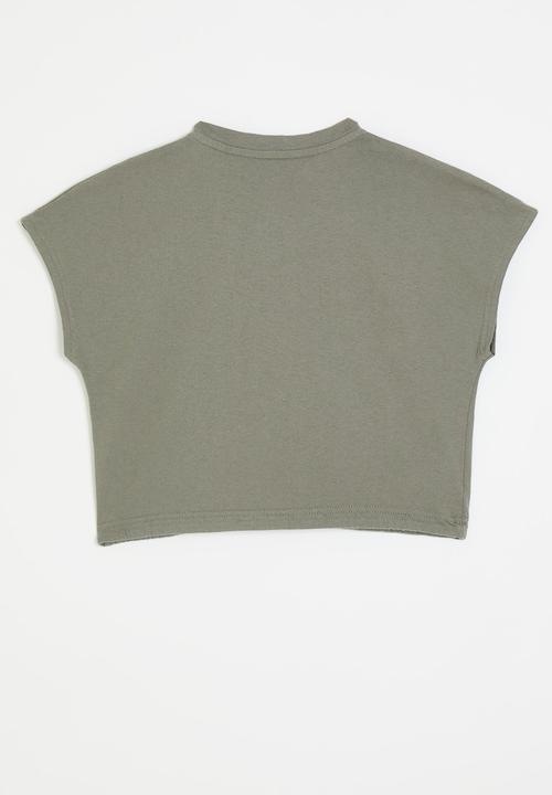 Pop Candy - Drawstring tee - grey