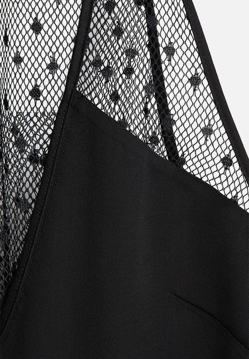 H&M - H&M Studio: Mesh vest top - black