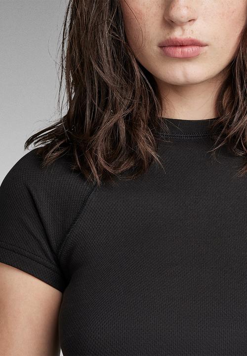 G-STAR - Cropped Ultra Slim Top Wmn - Dk Black