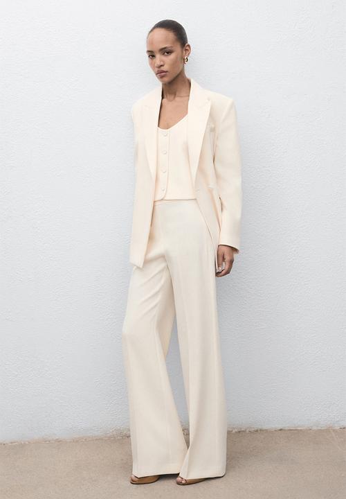 MANGO - Vest Iguana - Light Pastel Yellow