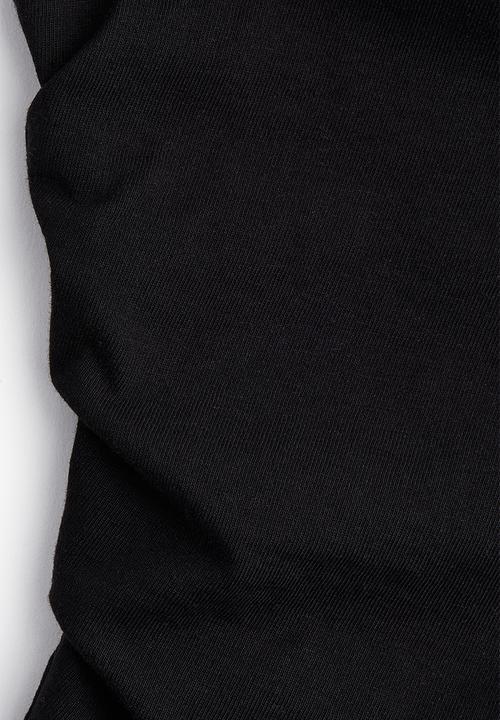 H&M - H&M Studio: Draped T-shirt - black