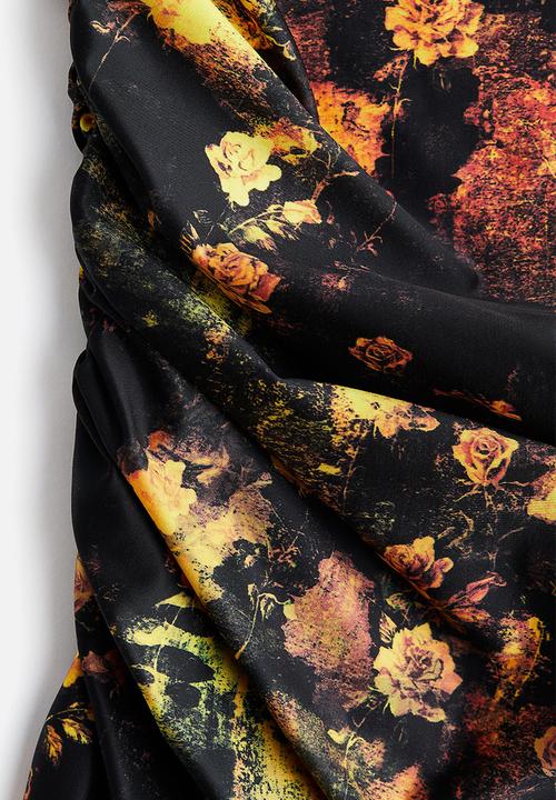 H&M - H&M Studio: Printed dress - black/floral 