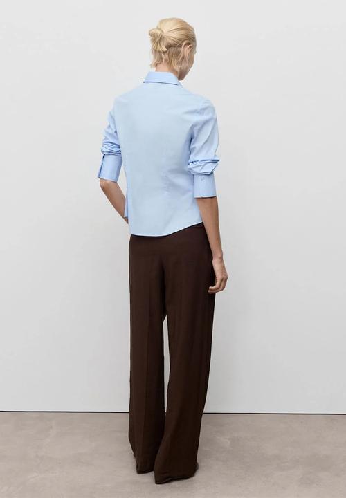 MANGO - Plus size Shirt Sofia - Mid-Blue