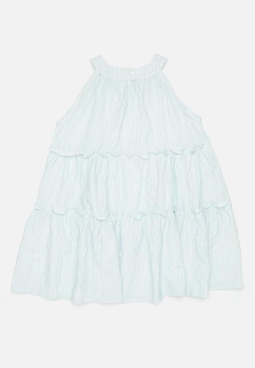 Pop Candy - Sleeveless dress & hat se t- blue