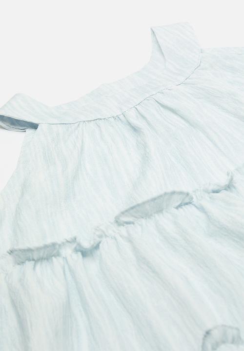 Pop Candy - Sleeveless dress & hat se t- blue