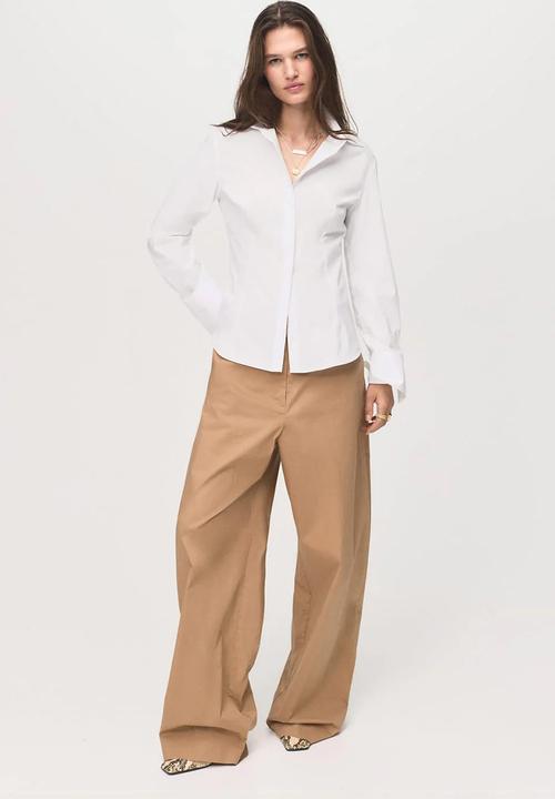 MANGO - Plus size Shirt Sofia - White