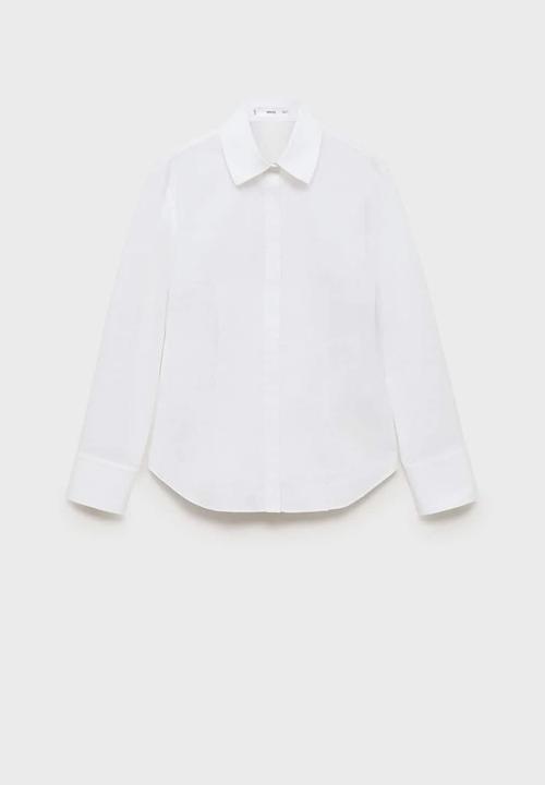 MANGO - Plus size Shirt Sofia - White