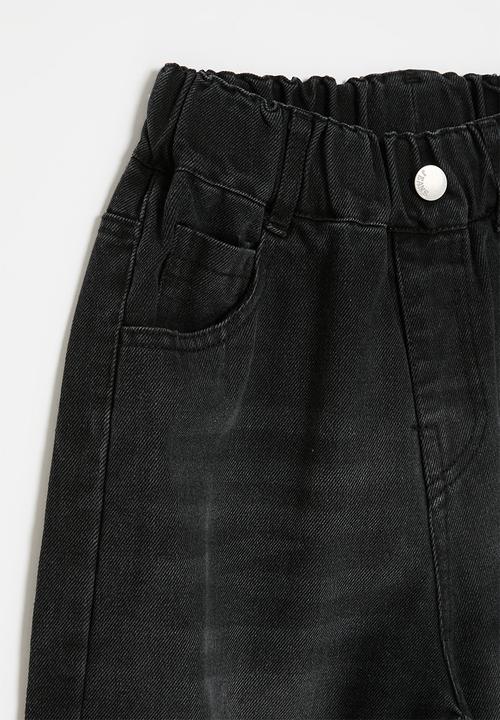 Pop Candy - Wide leg denim jeans - black