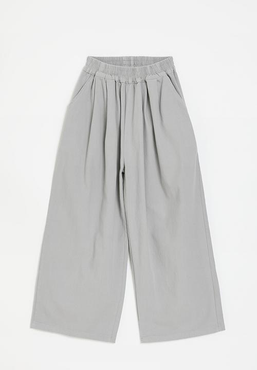 Pop Candy - Wide leg co-ord pants - grey
