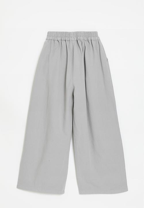 Pop Candy - Wide leg co-ord pants - grey