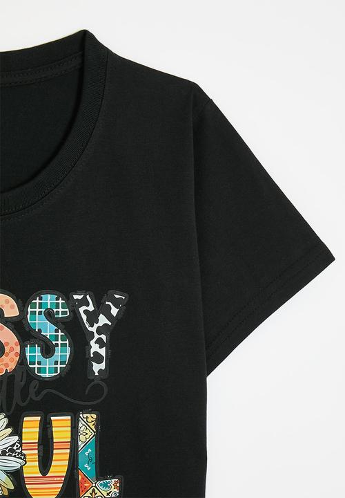 Pop Candy - Printed tee - black