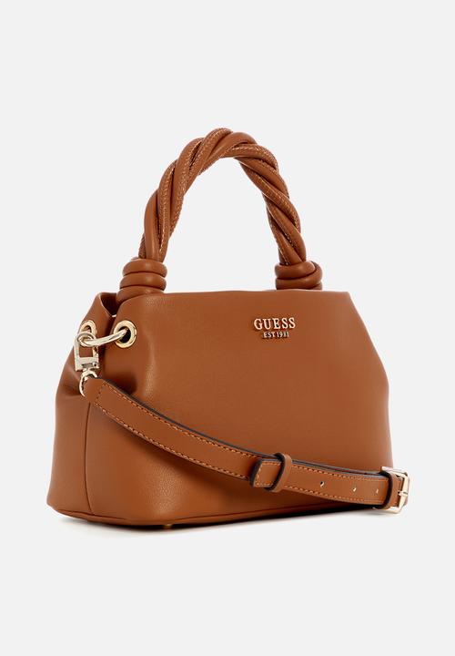 GUESS - Sansa top handle crossbody - cognac