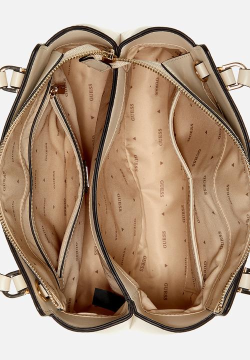 GUESS - Daryna Ii 2 Comp Satchel Bag - Bone