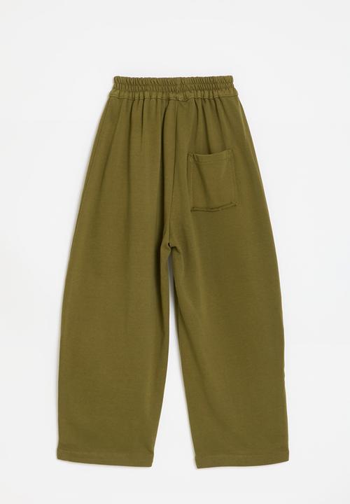Pop Candy - Panelled sweatpants - army green