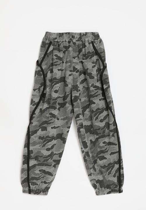 Pop Candy - Printed cuff jogger - grey