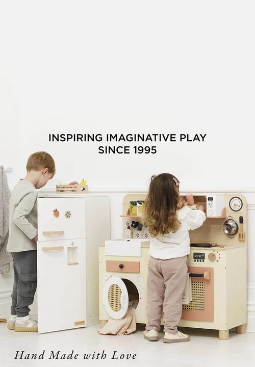 Le Toy Van - Family Size Rattan Wooden Play Kitchen - ecru