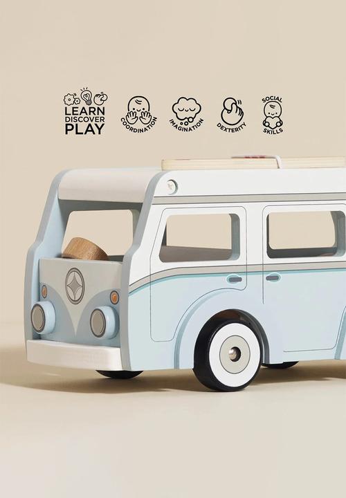 Le Toy Van - Wooden Holiday Camper Van  - light blue