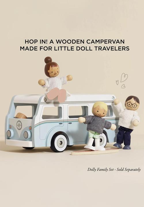 Le Toy Van - Wooden Holiday Camper Van  - light blue