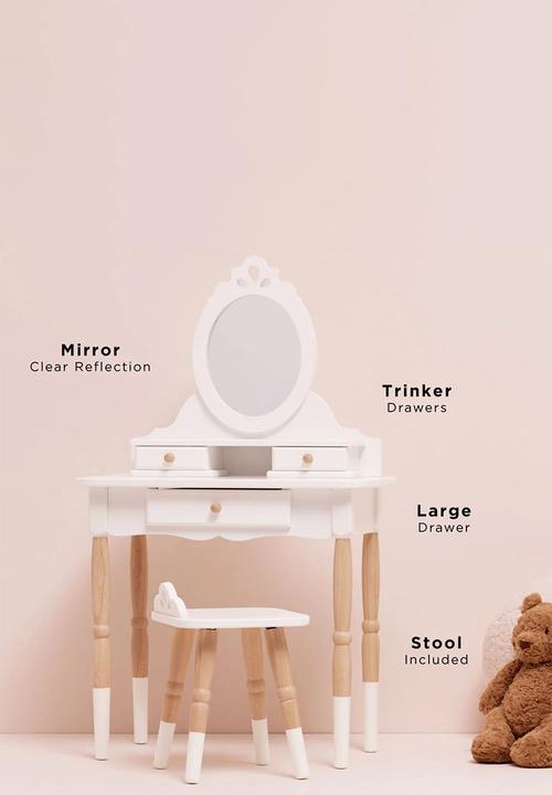 Le Toy Van - Dressing-up Vanity Table & Stool  - blush