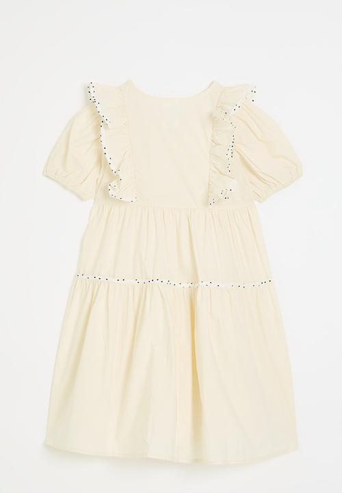 Pop Candy - Half button dresss - off white