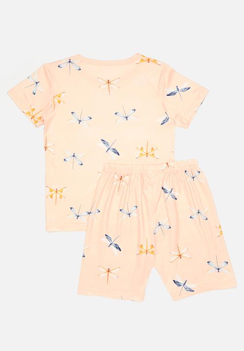 Pop Candy - Printed pj set - peach