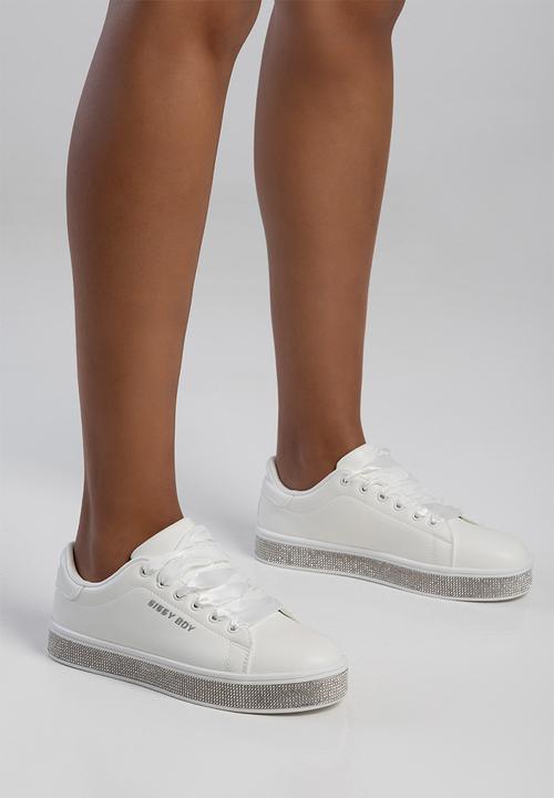 SISSY BOY - Duchess with bling sole sneaker - white